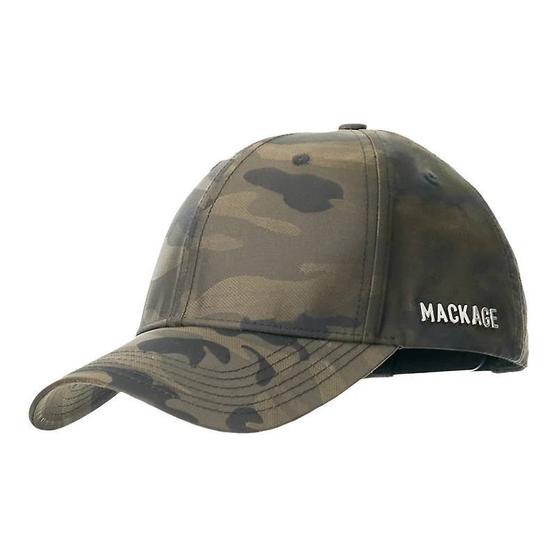 Mackage Anderson-jc Jacquard Camouflage Baseball Cap In Army, Size: O/s