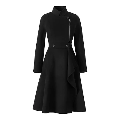 Mackage Annia Asymmetrical Wool Coat Size: