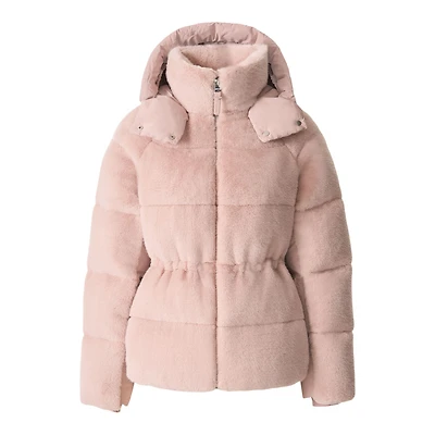 Mackage Cassidy Quilted Down Jacket With Removable Hood Size: