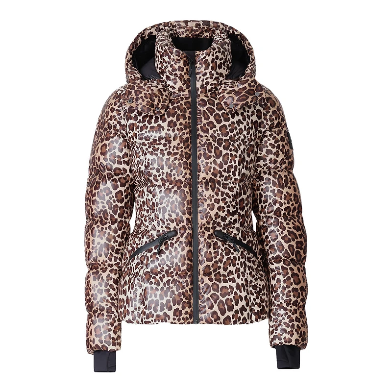 Mackage Cheryl-a Down Ski Jacket Animal-print Cheetah, Size: