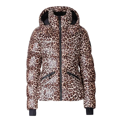 Mackage Cheryl-a Down Ski Jacket Animal-print Cheetah, Size: