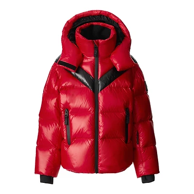 Mackage Chilli Lustrous Down Ski Jacket For Kids (8-14 Years) Red, Size: