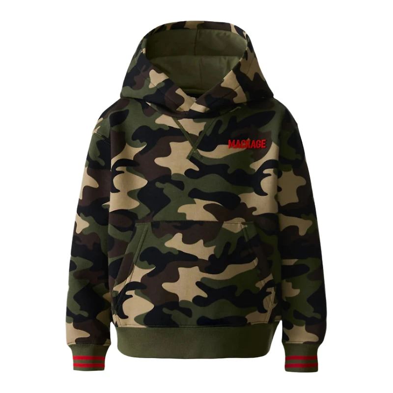 Mackage Dru-camo Camouflage Double-face Jersey Hoodie For Kids (8-14 Years) Print, Size: