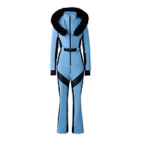 Mackage Elle-sh Agile-360 Down Ski Suit With Removable Hood Sky Blue, Size:
