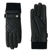 Mackage Fia-q Diamond Quilted Leather Driving Glove Black, Size:
