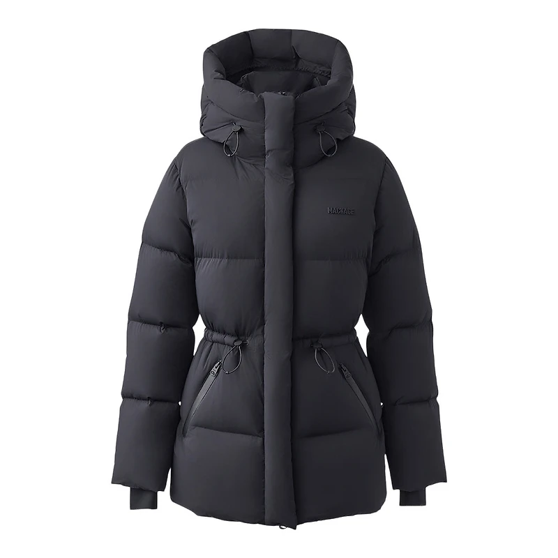 Mackage Freya-city Stretch Light Down Jacket Black, Size: