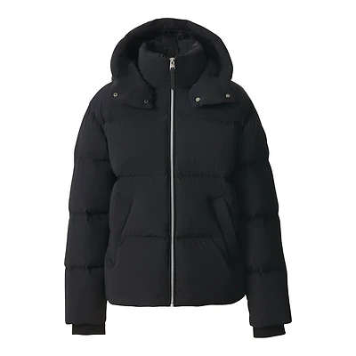 Mackage Greer-str Medium Down Jacket With Hood And Storm Visor Size: