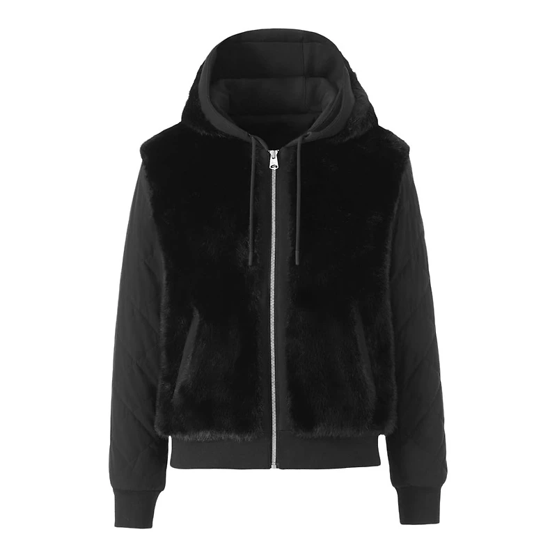Mackage Gwendal Reversible Faux Fur Hoodie Size:
