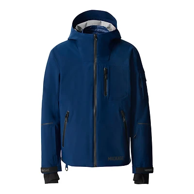 Mackage Hollis 3-in-1 Ski Jacket With Removable Quilted Liner Olympic Blue-green Camouflage, Size: