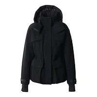 Mackage Iclyn-rz Medium Down Ski Jacket With Removable Hood Black, Size: