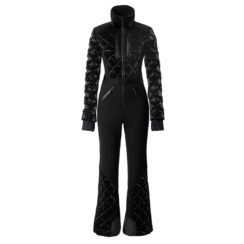 Mackage Inga Bonded Fleece Ski Suit Black, Size: