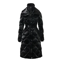 Mackage Izumi-glo 2-in-1 Quilted Down Coat With Removable Bib Black, Size: