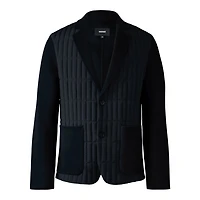 Mackage John Mixed-media Vertical Quilt Blazer Size:
