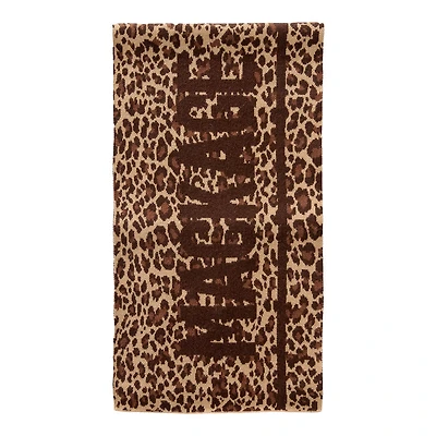 Mackage Juno-a Jacquard Leopard Knit Scarf In Cheetah, Size: O/s