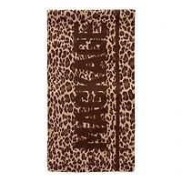 Mackage Juno-a Jacquard Leopard Knit Scarf In Cheetah, Size: O/s