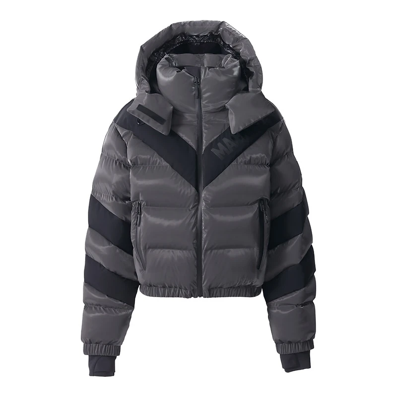 Mackage Kairi-glo High-gloss Down Ski Jacket With Chevron Design Size: