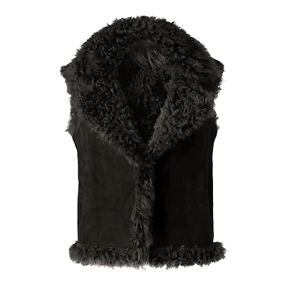 Mackage Kasia Reversible Shearling Leather Vest Size: