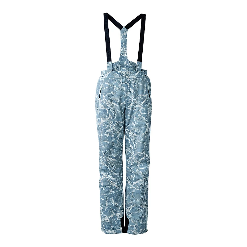 Mackage Kenyon-fp Frost Pattern Ski Pants With Removable Suspender Sky Blue Frost, Size: