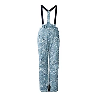 Mackage Kenyon-fp Frost Pattern Ski Pants With Removable Suspender Sky Blue Frost, Size: