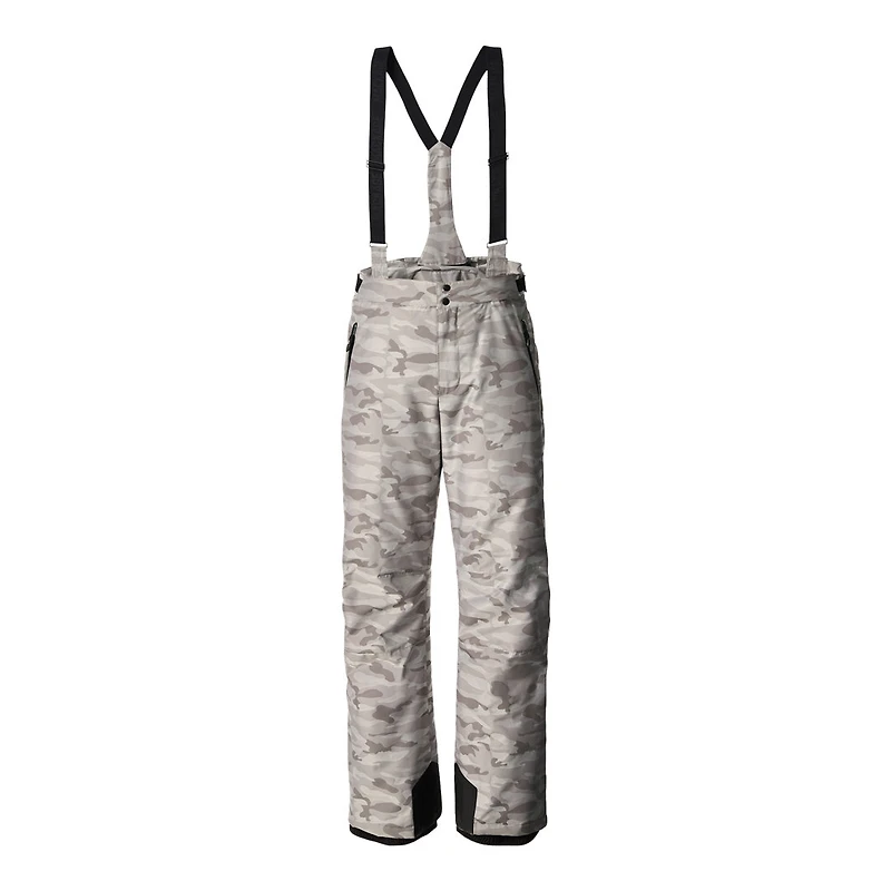 Mackage Kenyon-jc Camo Ski Pants With Removable Suspenders Grey, Size: