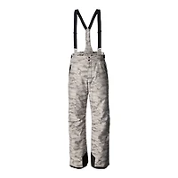 Mackage Kenyon-jc Camo Ski Pants With Removable Suspenders Grey, Size:
