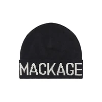 Mackage Kiko Knit Merino Blend Logo Hat For Kids In Black, Size: O/s