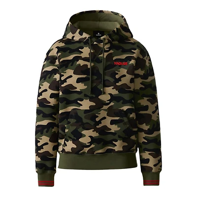 Mackage Krystiana-camo Double-face Jersey Hoodie With Camo Print Camouflage Print, Size: