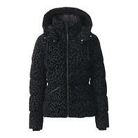 Mackage Madalyn-flpz Flocked Down Jacket With Removable Hood Black-black, Size: