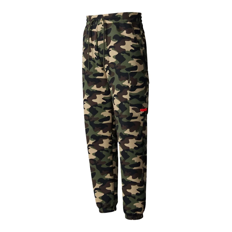 Mackage Marvin-camo Mixed-media Camo Sweatpants Camouflage Print, Size: