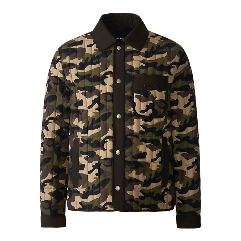 Mackage Mateo-camo Camo Light Down Jacket Camouflage Print, Size: