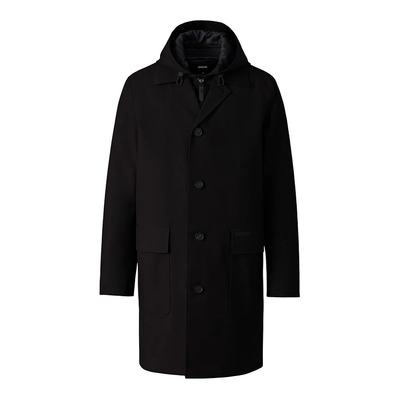 Mackage Mathias 3-in-1 Balmacaan Coat With Removable Down Liner Size: