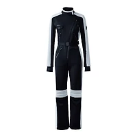 Mackage Miakim Techno Fleece Ski Suit With Asymmetrical Zip Black, Size: