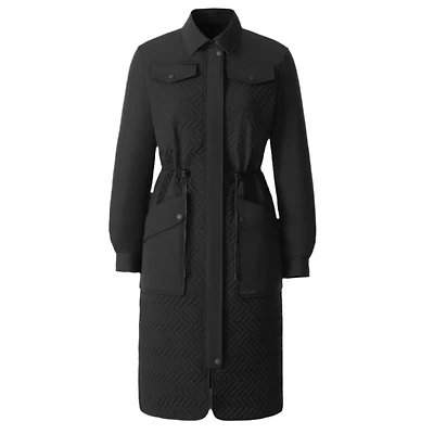 Mackage Naolin Long Down Coat With Chevron Quilt Size: