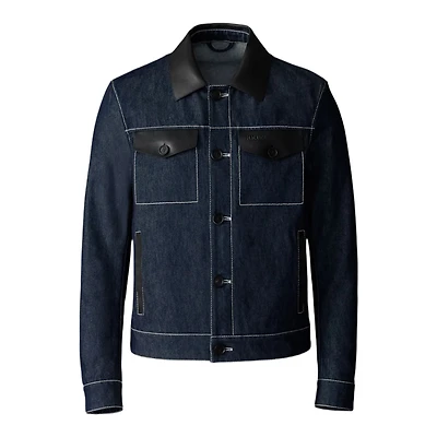 Mackage Nash-dnm Denim Trucker Jacket, Size: