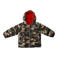 Mackage Noko-camo Down Jacket With Fold-over Mitts And Hood For Babies (3-24 Months) Camouflage Print, Size: