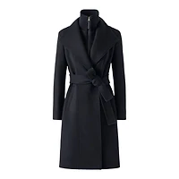 Mackage Norita 2-in-1 Double Face Wool Coat With Sash Size: