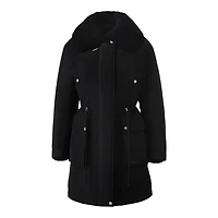 Mackage Nova 3-in-1 Down Coat With Removable Inner Layer And Shearling Collar Size: