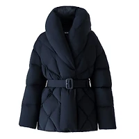 Mackage Olive Down Belted Jacket With Shawl Collar Size:
