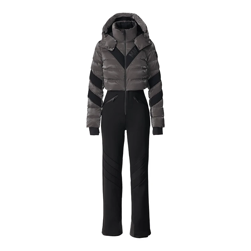 Mackage Satory-glo High-gloss Down Ski Suit Carbon, Size: