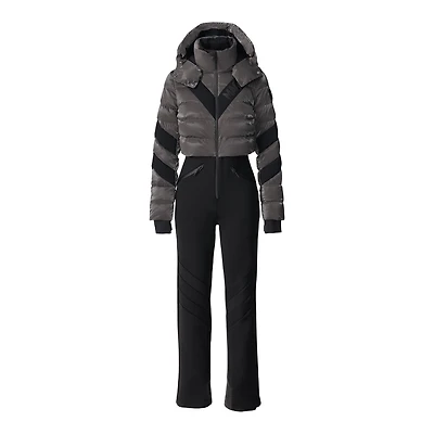 Mackage Satory-glo High-gloss Down Ski Suit Carbon, Size:
