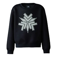 Mackage Sawyer-sf Double-face Jersey Snowflake Sweater For Kids (8-14 Years) Black, Size: