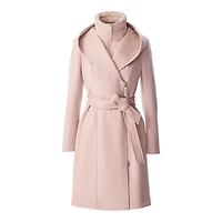 Mackage Shia-slb 2-in-1 Double-face Wool Coat With Removable Bib Size: