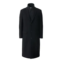 Mackage Skai-lg 2-in-1 Wool Coat With Removable Down Liner Black, Size: