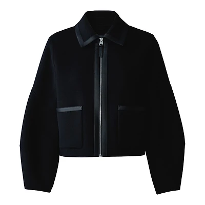 Mackage Solana Double-face Wool Balloon Sleeved Short Jacket Size: