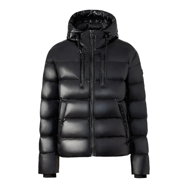 Mackage Victor-r Light Down Jacket With Storm Visor Hood Black, Size: