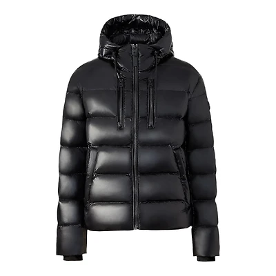 Mackage Victor-r Light Down Jacket With Storm Visor Hood Black, Size: