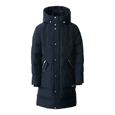 Mackage Werner-z Quilted Down Parka With Removable Bib Navy, Size: