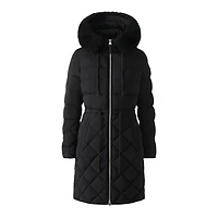 Mackage Xena-sh Diamond Quilted Down Coat With Fur Hood Size: