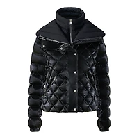 Mackage Yvette-glo Diamond Quilted Down Jacket Black, Size:
