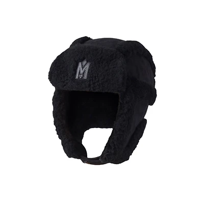 Mackage Zayn Shearling Aviator Hat Black, Size: